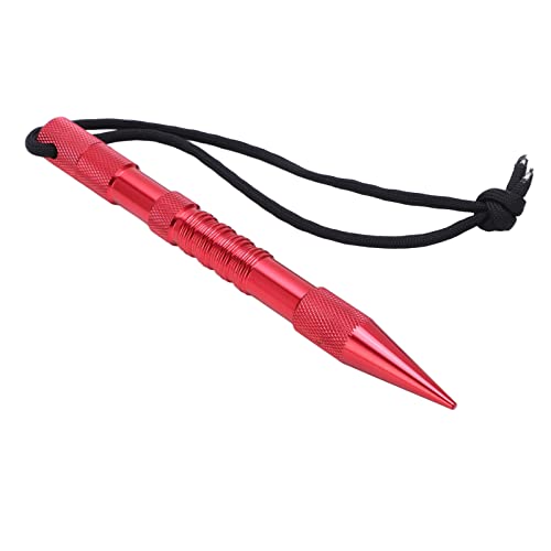 TIKATARER Paracord -Werkzeuge, Paracord Jig mit Hochleistungs -Aluminium Legierungs Nadel Kit für Leder Fids Accessoires (Rot) von TIKATARER