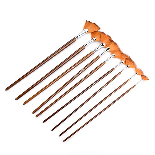 TIKATARER Pinselpinsel, Weiche Textur Kleiner Pinsel mit 9pcs Bastelpinsel Pinsel Zum Zeichnen von Pinselkunstmalereien TIKATARER Pinselpinsel, Weiche Textur Kleiner Pinsel mit 9pcs Bastelpinsel Pinsel Zum Zeichnen von Pinselkunstmalereien von TIKATARER