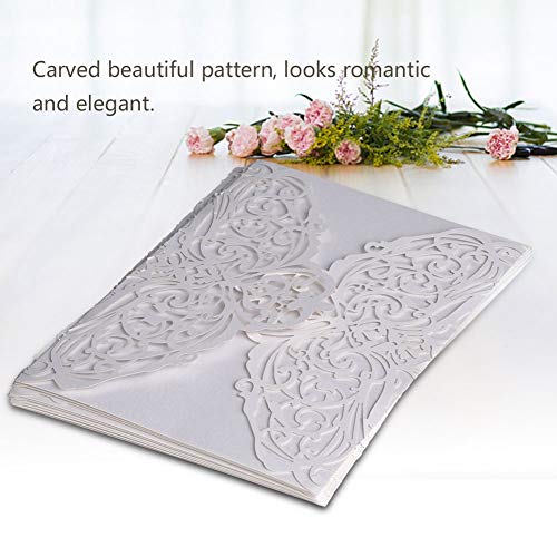 TIKATARER Quinceanera Einladungen, 10pcs Blank Kraft Hochzeitseinladungskarten Hochzeit Einladung Personalisierte Geschäftseinladungskarten Hochzeitseinladungen Zum Geburtstag Hochzeit Engagement von TIKATARER