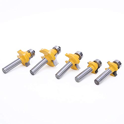 TIKATARER Router -Bits, 5pcs 8mm Schaft über Router -Bits Holzbearbeitung Rundes Eckfräsen Werkzeug mit Hitzebeständiger Beschichtung CNC für Holzprofiling Routing TIKATARER Router -Bits, 5pcs 8mm Schaft über Router -Bits Holzbearbeitung Rundes Eckfräsen Werkzeug mit Hitzebeständiger Beschichtung CNC für Holzprofiling Routing von TIKATARER