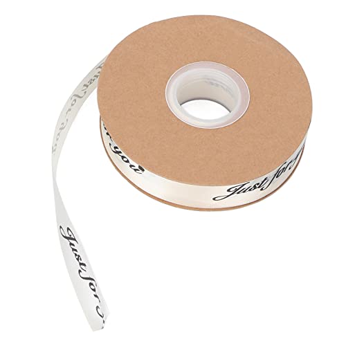 TIKATARER Satinband, Haarbanddruck Nur für Sie Polyester 2,5 Cm Satinbandrolle 45yd Weihnachtsband Dünn für DIY Hochzeitsdekoration (Beige) von TIKATARER
