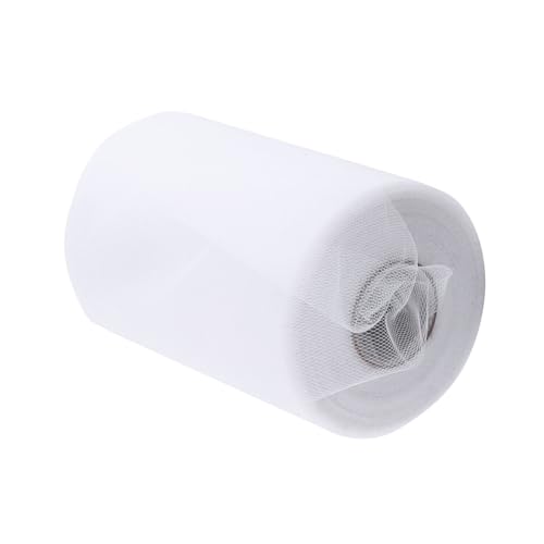 TIKATARER Tulle Fabric, 100yards 15 Cm DIY Hochzeit Dekoration Tüll Roll Tüll Ribbon Mesh Stoff Spulenkleidung Strickstoff für DIY Tutu Rock Geschenkverpackung Hochzeit (WHITE) von TIKATARER