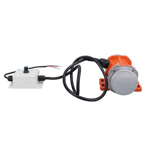 TIKATARER Vibrationsmotor, DC 12V Elektrischer Vibrationsmotor DC Motor 4000 U/Min Bürstenloser Aluminiumlegierung Beton Vibrator Motor mit Geschwindigkeitsregler -Motoren für Shaker (15W) von TIKATARER