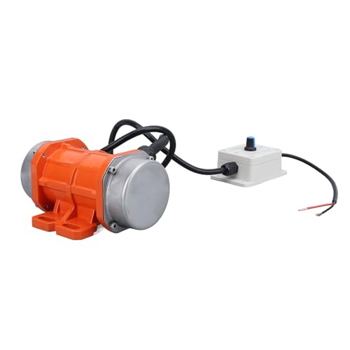 TIKATARER Vibrationsmotor, DC 12V Elektrischer Vibrationsmotor DC Motor 4000 U/Min Bürstenloser Aluminiumlegierung Beton Vibrator Motor mit Geschwindigkeitsregler -Motoren für Shaker (20W) von TIKATARER