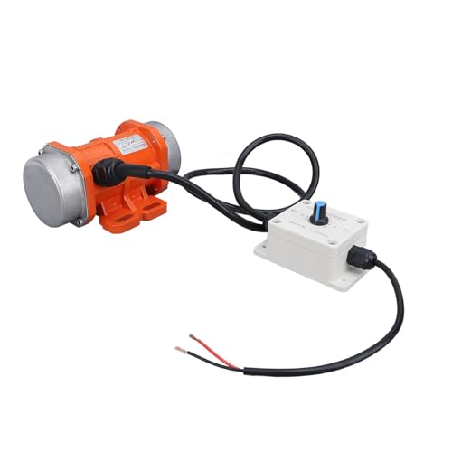 TIKATARER Vibrationsmotor, DC 12V Elektrischer Vibrationsmotor DC Motor 4000 U/Min Bürstenloser Aluminiumlegierung Beton Vibrator Motor mit Geschwindigkeitsregler -Motoren für Shaker (40W) von TIKATARER