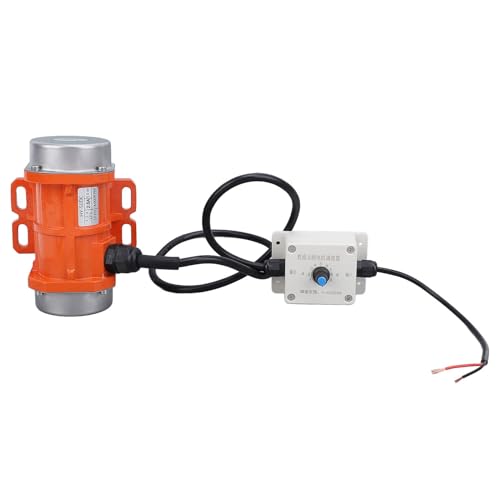 TIKATARER Vibrationsmotor, DC 12V Elektrischer Vibrationsmotor DC Motor 4000 U/Min Bürstenloser Aluminiumlegierung Beton Vibrator Motor mit Geschwindigkeitsregler -Motoren für Shaker (50W) von TIKATARER