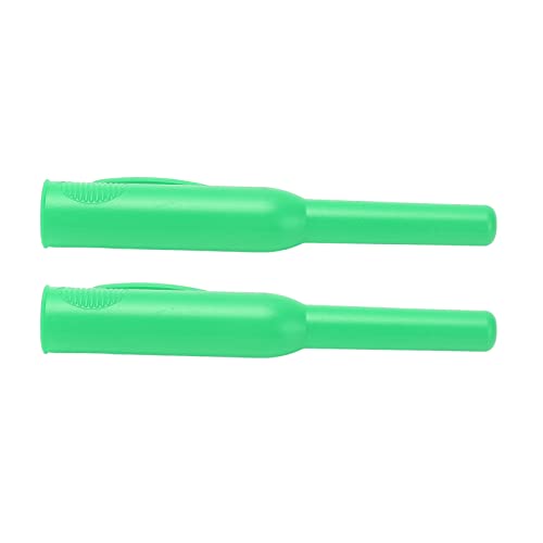 TIKATARER Zimmermanns-Bleistifthalter, 2 Stück, Lange Nase, Tiefes Loch, Holzbearbeitungsmarkierungsabdeckungen, Zimmermannsstifte, Abdeckung, Bleistiftkappe mit Clip, Markierung, (GREEN) von TIKATARER