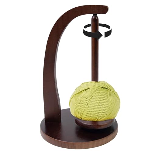 Garnhalter, Pendelgarnspender aus Holz zum Häkeln, Strickgarnhalter für Anfänger, um Schäden zu vermeiden, Holzgarnspinner für Häkeln, Socken, Decken, Hut Garnhalter, Pendelgarnspender aus Holz zum Häkeln, Strickgarnhalter für Anfänger, um Schäden zu vermeiden, Holzgarnspinner für Häkeln, Socken, Decken, Hut von TILEZE