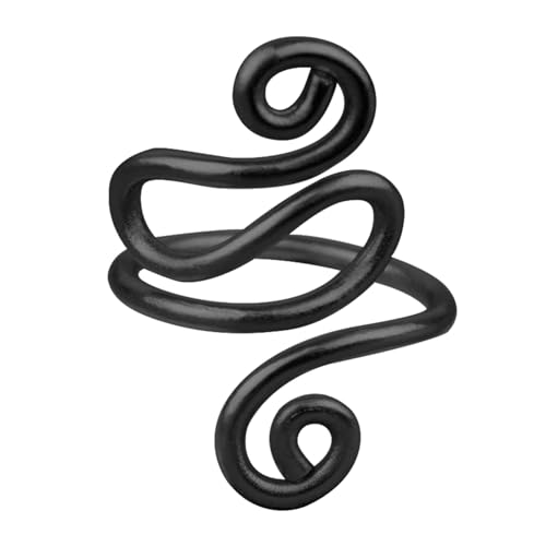 Hakenspannring, handgefertigte Hakenspannschnalle, Aluminiumdraht-Spannring für Linkshänder, verstellbarer Fingerspannring, multifunktionaler Hakenring Hakenspannring, handgefertigte Hakenspannschnalle, Aluminiumdraht-Spannring für Linkshänder, verstellbarer Fingerspannring, multifunktionaler Hakenring von TILEZE