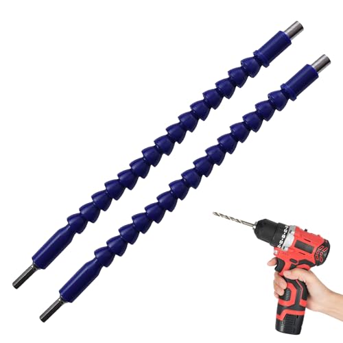 TILEZE Flexible Bitverlängerung, 2-teilig, flexible Bohrerverlängerung, faltbar, Verlängerung für Schraubendreher, weiche Schraubendreherwellen für die Industrie am Arbeitsplatz zu Hause TILEZE Flexible Bitverlängerung, 2-teilig, flexible Bohrerverlängerung, faltbar, Verlängerung für Schraubendreher, weiche Schraubendreherwellen für die Industrie am Arbeitsplatz zu Hause von TILEZE