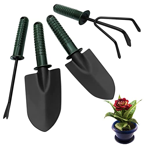 TILEZE Garten-Set | 4-teiliges Gartenwerkzeug-Set für den Außenbereich, rostbeständig, mit ergonomischem Griff, rutschfest, zum Graben, Schneiden, Lüften und TILEZE Garten-Set | 4-teiliges Gartenwerkzeug-Set für den Außenbereich, rostbeständig, mit ergonomischem Griff, rutschfest, zum Graben, Schneiden, Lüften und von TILEZE