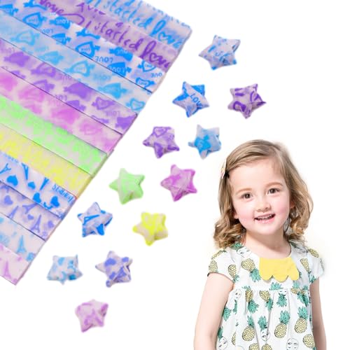 TILEZE Sternpapier, 210 Blatt Leuchtbänder in Herzform – Entwicklung von künstlerischen Fähigkeiten durch Falten von Papier für den Hals, für Urlaubsgeschenke, Geschenke TILEZE Sternpapier, 210 Blatt Leuchtbänder in Herzform – Entwicklung von künstlerischen Fähigkeiten durch Falten von Papier für den Hals, für Urlaubsgeschenke, Geschenke von TILEZE