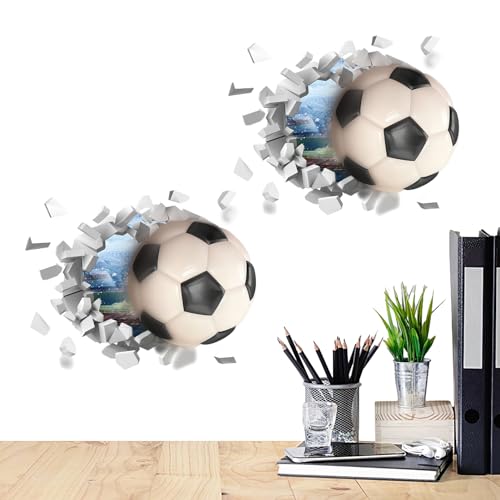 TILEZE Wandsticker, Fußball, Wandaufkleber, kaputte Wandtattoos | Wandkunst, selbstklebend, gedrucktes Poster, abnehmbare Dekorationen für Schlafzimmer, Wohnzimmer, Wandmalerei TILEZE Wandsticker, Fußball, Wandaufkleber, kaputte Wandtattoos | Wandkunst, selbstklebend, gedrucktes Poster, abnehmbare Dekorationen für Schlafzimmer, Wohnzimmer, Wandmalerei von TILEZE