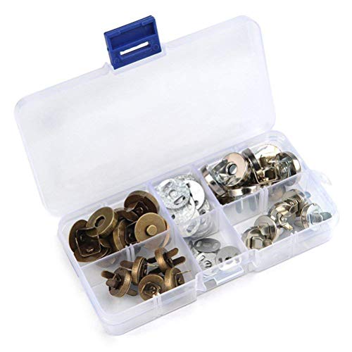 Magnetischer Knopf Verschlüsse Druckknöpfen Verschluss Verschlüsse DIY Craft Nähen-Stricken Tasten Sets für Nähen, Handwerk, Handtaschen, Taschen, Kleidung, Leder von TILY