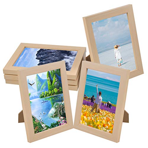 TIMESETL 4er Bilderrahmen Fotorahmen aus MDF Holz, 6 Zoll Holz Fotorahmen mit Hochauflösende Glas, 13x18,2x1,5cm Wand- und Tischrahmen TIMESETL 4er Bilderrahmen Fotorahmen aus MDF Holz, 6 Zoll Holz Fotorahmen mit Hochauflösende Glas, 13x18,2x1,5cm Wand- und Tischrahmen von TIMESETL