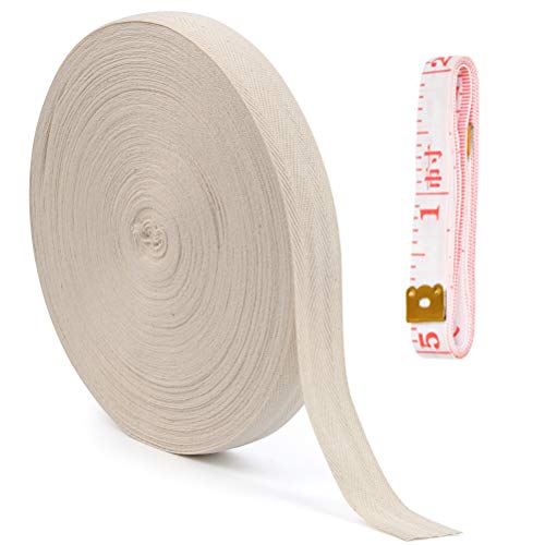 Schrägband Baumwolle 50 m x 25 mm TIMESETL Saumband zum Nähen, Nahtband zum Nähen Schrägband, Nahtband Baumwollband Beige Band Fischgrät zum Nähen Nahtband Baumwolle und Maßband, Nähbedarf Gurtbänder Schrägband Baumwolle 50 m x 25 mm TIMESETL Saumband zum Nähen, Nahtband zum Nähen Schrägband, Nahtband Baumwollband Beige Band Fischgrät zum Nähen Nahtband Baumwolle und Maßband, Nähbedarf Gurtbänder von TIMESETL