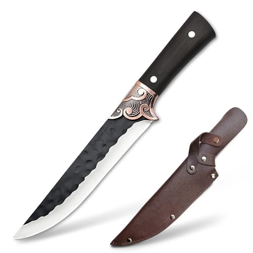 TIMKOSS Ein vielseitiges Messer für Outdoor-Aktivitäten - Ideal für Jagd, Camping und Abenteuer (Schwarz F2) von TIMKOSS
