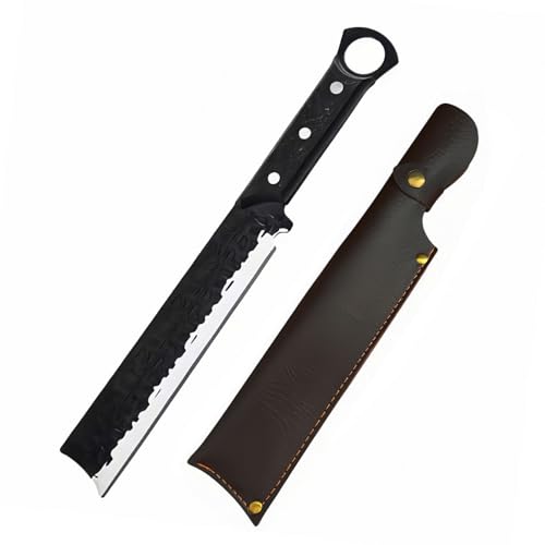 TIMKOSS Gürtelmesser mit Holster, Full Tang Jagdmesser feststehendes messer Holzgriff für Camping Survival Messer TIMKOSS Gürtelmesser mit Holster, Full Tang Jagdmesser feststehendes messer Holzgriff für Camping Survival Messer von TIMKOSS