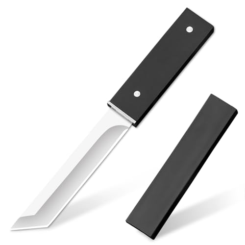 TIMKOSS Hochwertiges Bushcraft-Messer mit ABS-Scheide und Edelstahlklinge, Perfekt für Outdoor Abenteuer und Survival Situationen von TIMKOSS
