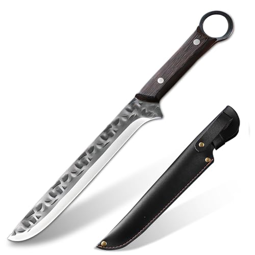 TIMKOSS Jagdmesser für Outdoor mit Scheide mit feststehender Klinge aus einem Stück Stahl - Das perfekte Bushcraft und Survival Messer TIMKOSS Jagdmesser für Outdoor mit Scheide mit feststehender Klinge aus einem Stück Stahl - Das perfekte Bushcraft und Survival Messer von TIMKOSS