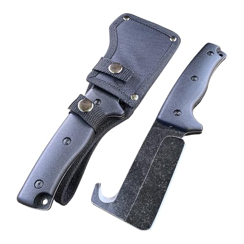 TIMKOSS Premium Survival Messer - Perfektes Bushcraft Messer Outdoor Scheide - Ideales Jagdmesser,Bushcraft Ausrüstung, Schnitzmesser, Fahrtenmesser von TIMKOSS