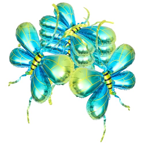 5 Stück Teiliges Bienenflügel Luftballons aus Aluminiumfolie Dekorative Flügel für Kindergeburtstag Cosplay und Party Dekoration Leicht und Handgefertigt von TINEASUR