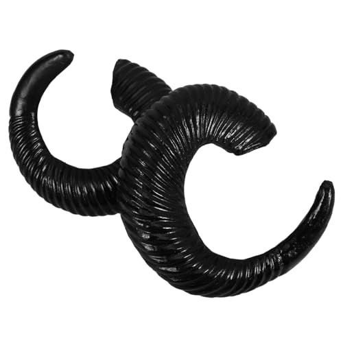 TINEASUR 1 Paar Schafshörner, Halloween Requisite, Cosplay Kopfbedeckungen, Party Requisite, Haarbekleidung, Cosplay Hörner, Halloween Hörner, Einzigartige Haardekoration, Halloween TINEASUR 1 Paar Schafshörner, Halloween Requisite, Cosplay Kopfbedeckungen, Party Requisite, Haarbekleidung, Cosplay Hörner, Halloween Hörner, Einzigartige Haardekoration, Halloween von TINEASUR