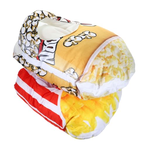 TINEASUR 2-in-1-hut-set Mit Popcorn Und Pommes Frites Foto-requisite Stilvoll Und Bequem Für Alle Altersgruppen Gelb Und Rot von TINEASUR
