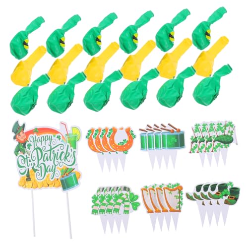 TINEASUR Kuchendekoration Zum St. Patricks Day Mit Luftballons 43 Stück Grüne Kleeblätter Dekorationen Für Irische Festivalpartys Zuhause Geburtstagsdekorationen TINEASUR Kuchendekoration Zum St. Patricks Day Mit Luftballons 43 Stück Grüne Kleeblätter Dekorationen Für Irische Festivalpartys Zuhause Geburtstagsdekorationen von TINEASUR
