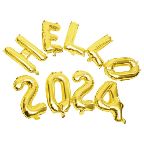 TINEASUR 1 Set Partyballons 2024, Dekorative Partyballons 2024, Folienballon, Neujahrsdekor, Neujahrs Fotoautomaten Requisite, Neujahrsballon Für 2024, Neujahrsornamente, TINEASUR 1 Set Partyballons 2024, Dekorative Partyballons 2024, Folienballon, Neujahrsdekor, Neujahrs Fotoautomaten Requisite, Neujahrsballon Für 2024, Neujahrsornamente, von TINEASUR