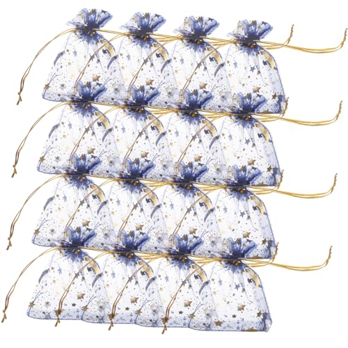 TINEASUR 100 Stück Goodie Bags Kleine Schmuckbeutel Schmuckbeutel Geschenkbeutel Mit Kordelzug Süßigkeitenbeutel Mit Kordelzug Kleine Geschenkbeutel Organza Partygeschenkbeutel Mini von TINEASUR