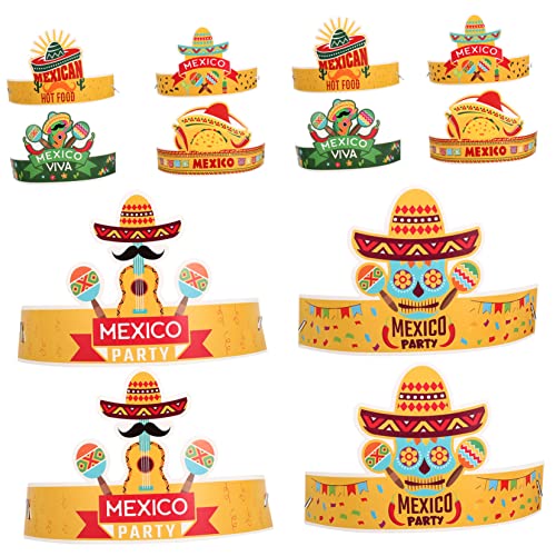 TINEASUR 12 Stück Karnevals Papierhüte, Mexikanische Accessoires, Mexikanischer Partyhut, Mexikanische Party Kopfbedeckung, Mexikanische Hüte Für Herren, Cinco De Mayo, Mexikanischer Hut, TINEASUR 12 Stück Karnevals Papierhüte, Mexikanische Accessoires, Mexikanischer Partyhut, Mexikanische Party Kopfbedeckung, Mexikanische Hüte Für Herren, Cinco De Mayo, Mexikanischer Hut, von TINEASUR