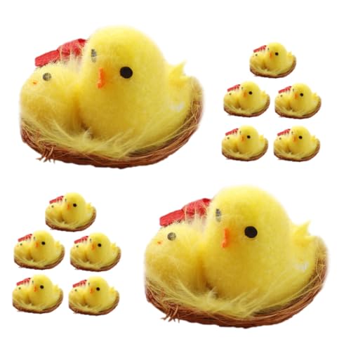 TINEASUR 12 Stück Osterküken, Süße Kuscheltiere, Küken Dekoration, Hühnerspielzeug, Küken Dekore, Ausgestopftes Huhn Für Ostern, Flauschige Küken, Osterküken, Kuscheltiere, Simuliertes TINEASUR 12 Stück Osterküken, Süße Kuscheltiere, Küken Dekoration, Hühnerspielzeug, Küken Dekore, Ausgestopftes Huhn Für Ostern, Flauschige Küken, Osterküken, Kuscheltiere, Simuliertes von TINEASUR