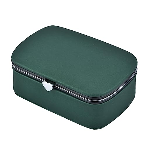 TINEASUR Schmuckschatulle Reise-organizer Reise-schmuckschatulle Organizer Aus Pu-material Große Kapazität Aufbewahrung Für Ohrringe Halsketten Ringe von TINEASUR