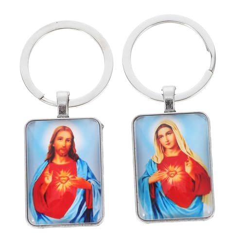 TINEASUR 2 Christliche Schlüsselanhänger Für Veranstaltungen Und Feiertage, Jesus-schlüsselanhänger Für Die Erstkommunion, Mini-bibel-schlüsselanhänger Für Das Auto, Religiöse TINEASUR 2 Christliche Schlüsselanhänger Für Veranstaltungen Und Feiertage, Jesus-schlüsselanhänger Für Die Erstkommunion, Mini-bibel-schlüsselanhänger Für Das Auto, Religiöse von TINEASUR