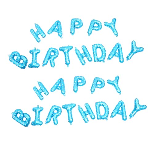 TINEASUR 2 Sets Mit 16 Zoll Happy Birthday Luftballons Für Jungen Und Mädchen Geburtstagsdekoration Banner Party-dekorationsset TINEASUR 2 Sets Mit 16 Zoll Happy Birthday Luftballons Für Jungen Und Mädchen Geburtstagsdekoration Banner Party-dekorationsset von TINEASUR