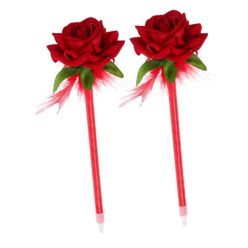 TINEASUR 2 Stück Kreative Blumen Kugelschreiber mit Rosenkopf Langlebige Schreibstifte aus Kunststoff und Tragbare Stifte für Unterschriften Grußkarten Schule und Büro TINEASUR 2 Stück Kreative Blumen Kugelschreiber mit Rosenkopf Langlebige Schreibstifte aus Kunststoff und Tragbare Stifte für Unterschriften Grußkarten Schule und Büro von TINEASUR
