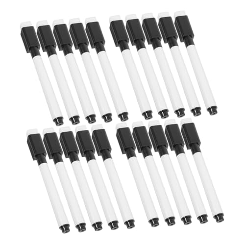 TINEASUR 20 Stück Black Core Wasserbasierter Löschbarer Stift Whiteboard Trockenlöschmarker Mit Radiergummis Markierstifte Whiteboardmarker Mit Radiergummi Whiteboard Trockenlöschstifte TINEASUR 20 Stück Black Core Wasserbasierter Löschbarer Stift Whiteboard Trockenlöschmarker Mit Radiergummis Markierstifte Whiteboardmarker Mit Radiergummi Whiteboard Trockenlöschstifte von TINEASUR