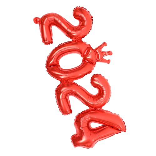 TINEASUR 2024 Neujahrsparty Zubehör Set 1 Satz Zahlenballons Aus Aluminiumfolie Für Festliche Dekoration Ideal Für Silvesterfeier Und Neujahrsevents Bunte Ballons Für Unvergessliche TINEASUR 2024 Neujahrsparty Zubehör Set 1 Satz Zahlenballons Aus Aluminiumfolie Für Festliche Dekoration Ideal Für Silvesterfeier Und Neujahrsevents Bunte Ballons Für Unvergessliche von TINEASUR
