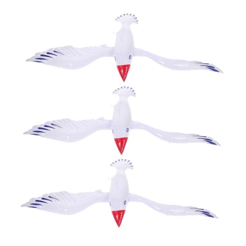 TINEASUR 3 Stück Aufblasbare Möwe, Wasserballon, Schwimmendes Poolspielzeug, Stranddekor, Party, Aufblasbares Vogelspielzeug, Großes Aufblasbares Strandspielzeug, Aufblasbares Spielzeug, von TINEASUR