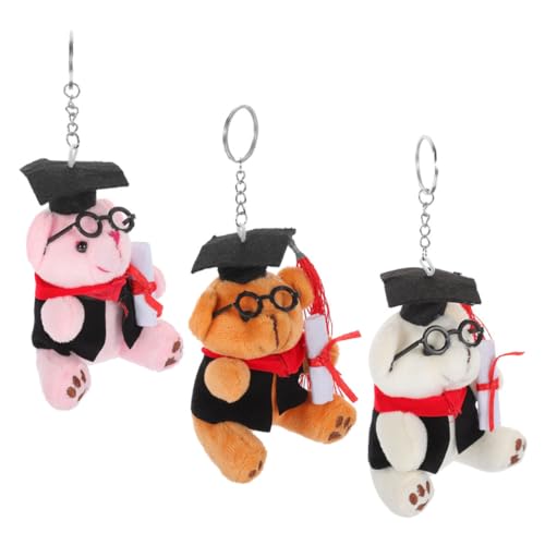TINEASUR 3 Stück Bär Schlüsselanhänger Zum Schulabschluss, Partygeschenke Für Kinder, Bär Schlüsselanhänger, , Cartoon Bär Schlüsselanhänger, Doktor Bär Schlüsselanhänger, Abschluss TINEASUR 3 Stück Bär Schlüsselanhänger Zum Schulabschluss, Partygeschenke Für Kinder, Bär Schlüsselanhänger, , Cartoon Bär Schlüsselanhänger, Doktor Bär Schlüsselanhänger, Abschluss von TINEASUR