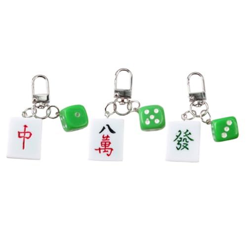 TINEASUR 3 Stück Mahjong Schlüsselanhänger, Tasche, Hängedekor, Damen Schlüsselanhänger, Kreative Schlüsselanhänger, Schlüssel Hängedekor, DIY Anhänger, Schlüsselanhänger, Schlüssel TINEASUR 3 Stück Mahjong Schlüsselanhänger, Tasche, Hängedekor, Damen Schlüsselanhänger, Kreative Schlüsselanhänger, Schlüssel Hängedekor, DIY Anhänger, Schlüsselanhänger, Schlüssel von TINEASUR