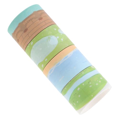 TINEASUR 4 Rollen Cartoon Aufkleber, Washi Tape Mit Japanischem Thema, DIY Tape, Süßes Washi Tape, Zarte Washi Tapes, Japanisches Washi Tape Für Journaling, Dekoratives Washi Tape, Süßes von TINEASUR