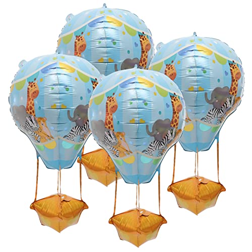 TINEASUR 4 Stück Heißluftballon Heißluft Folienballons Kindergeburtstagsballons Festival Party Ballons Geburtstags Party Ballons Party Versorgung Dekorative Ballons Geburtstags von TINEASUR