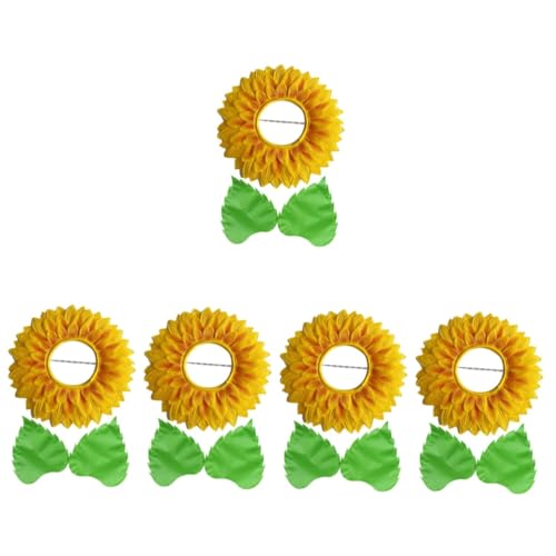 TINEASUR 5 Sets Sonnenblumen Kopfbedeckungen, Lustige Kopfbedeckungen, Blumen Kopfbedeckungen, Hut, Cosplay, Blumen Kopfbedeckungen, Sonnenkostüm, Blumenkostüm, Kinder, Blumen TINEASUR 5 Sets Sonnenblumen Kopfbedeckungen, Lustige Kopfbedeckungen, Blumen Kopfbedeckungen, Hut, Cosplay, Blumen Kopfbedeckungen, Sonnenkostüm, Blumenkostüm, Kinder, Blumen von TINEASUR