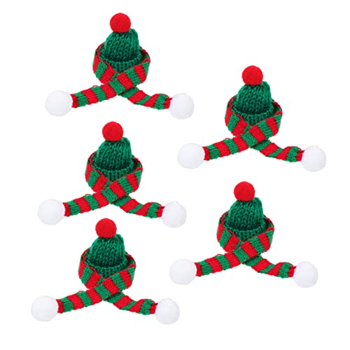 TINEASUR 5 Sets Weihnachts Mini Mütze, Weihnachts Weinflaschenschal, Weihnachts Weinflaschenhut, Weihnachts Weindekor, Weinzubehör, Weinflaschendekoration, Weinflaschenhüllen, TINEASUR 5 Sets Weihnachts Mini Mütze, Weihnachts Weinflaschenschal, Weihnachts Weinflaschenhut, Weihnachts Weindekor, Weinzubehör, Weinflaschendekoration, Weinflaschenhüllen, von TINEASUR