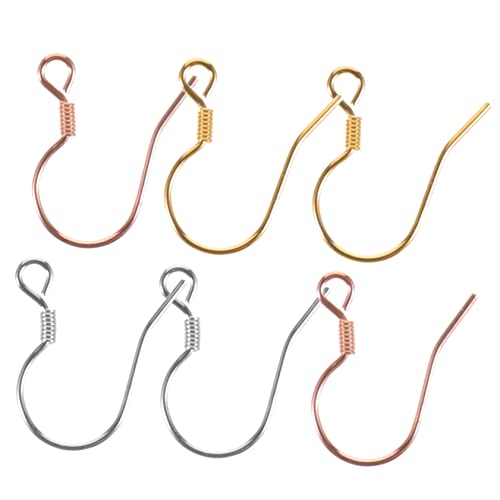 TINEASUR 6St Ohrhaken schmuckherstellung schmuck machen DIY-Ohrringe baumelnde haken selber machen DIY Ohrring Kabelsatz werkzeug Set mit baumelnden Ohrringhaken Haken für Ohrring Silber- TINEASUR 6St Ohrhaken schmuckherstellung schmuck machen DIY-Ohrringe baumelnde haken selber machen DIY Ohrring Kabelsatz werkzeug Set mit baumelnden Ohrringhaken Haken für Ohrring Silber- von TINEASUR