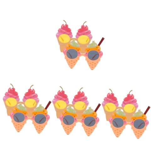 TINEASUR 8 Stck. Lustige Sonnenbrillen im Eiscreme Design Tragbare Wiederverwendbare Hawaii Partybrillen für Fotorequisiten und Sommerfeiern Cherry Bunte Eiscreme TINEASUR 8 Stck. Lustige Sonnenbrillen im Eiscreme Design Tragbare Wiederverwendbare Hawaii Partybrillen für Fotorequisiten und Sommerfeiern Cherry Bunte Eiscreme von TINEASUR
