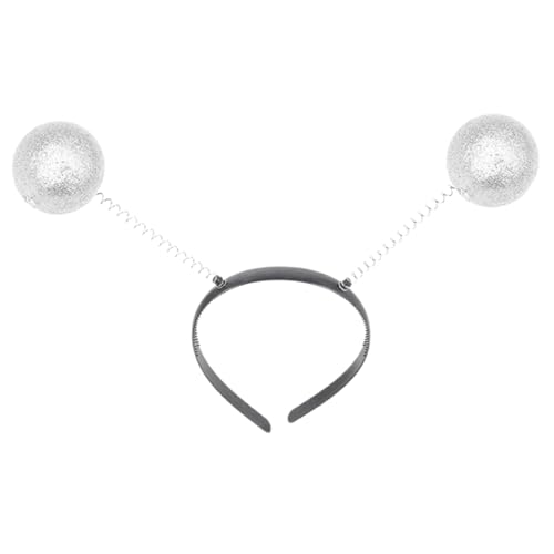 TINEASUR Alien Antenne Haarreif Mit Glitzerbällen Kostü Kopfschmuck Für Partys Cosplay Und Halloween Futuristisches Haarband Mit Schimmernden Schaumkugeln Für Raumfahrt Themen von TINEASUR