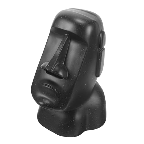 TINEASUR Badezimmer Moai-taschentuchbox Serviettenspender Taschentuchspender Aufbewahrungsbeutel Aus Seidenpapier Moai Tiki Kopf Figur Schlafzimmer Kommode Papiertuchspender Harz Black TINEASUR Badezimmer Moai-taschentuchbox Serviettenspender Taschentuchspender Aufbewahrungsbeutel Aus Seidenpapier Moai Tiki Kopf Figur Schlafzimmer Kommode Papiertuchspender Harz Black von TINEASUR